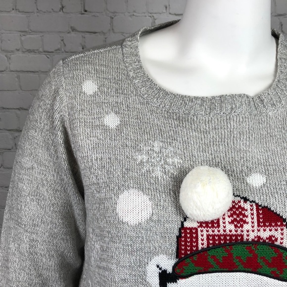 0X 1X 2X 3X Christmas Holiday Polar Bear Sweater Plus Size Xmas - Picture 5 of 6